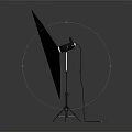 Professional Studio Photography Softbox Light With Tripod Stand And Power Cable 3d model