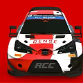 Red White Black High Performance Racing Car With RCC EC 69 Race Design Logos