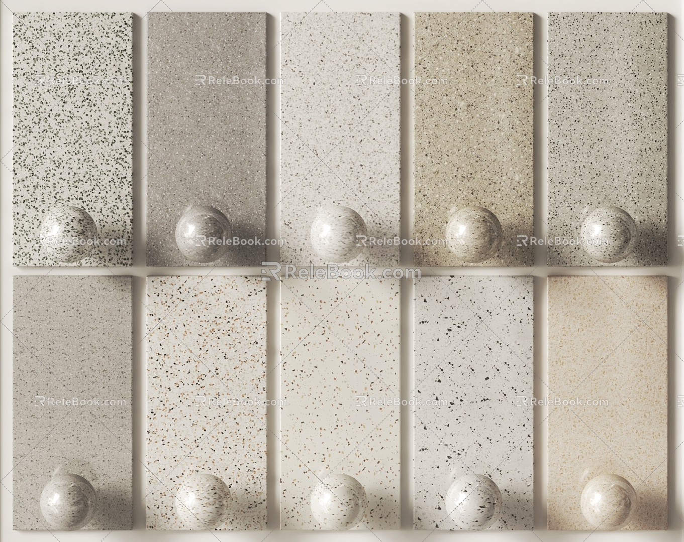 terrazzo stone 3d model