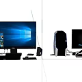 Alienware Gaming Desktop Setup With Monitor Keyboard Mouse And Modern High Performance Design