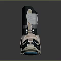 Modern High Top Lifestyle Boot With Dark Green Silver Copper Accents And White Sole
