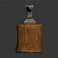 Anvil forging hammer iron cartoon forging game items game props game equipment 3d model