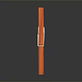 Orange Wooden Clothespin A Practical Household Item With White Spring 3d model