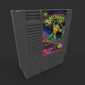 Electric Toy Video Game Cartridge With Battletoads Green Frog Character Design