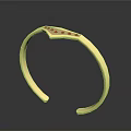 Golden Bracelet With Red Stones Fashion Accessory For Daily Wear