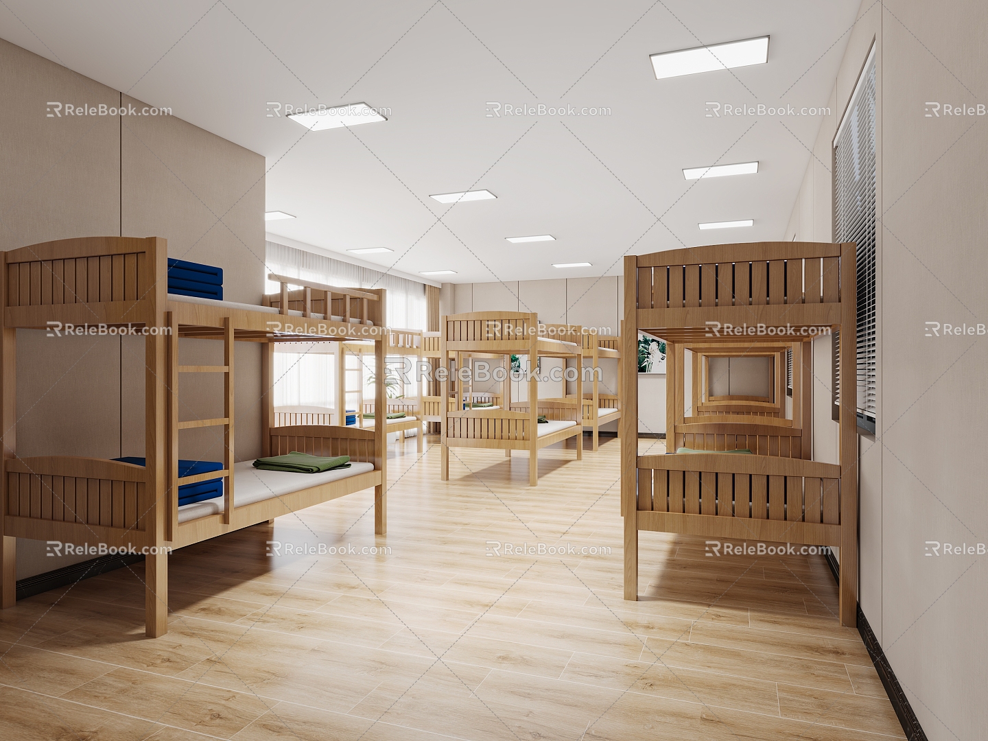 Modern Dormitory 3d model