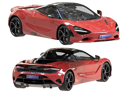 2025 McLaren 750s McLaren supercar car 3d model