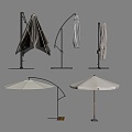 Modern Outdoor Parasol Sun Umbrella Folding Umbrella 3d model