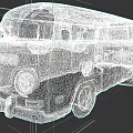 Vintage Blue Volkswagen Van With Classic Retro Design And Old School Charm
