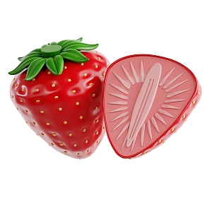 Modern Strawberry Cartoon Strawberry Fruit Cartoon Fruit 3d model