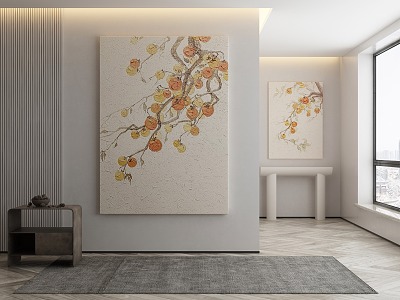 Quiet Plant Painting Decorative Painting 3d model