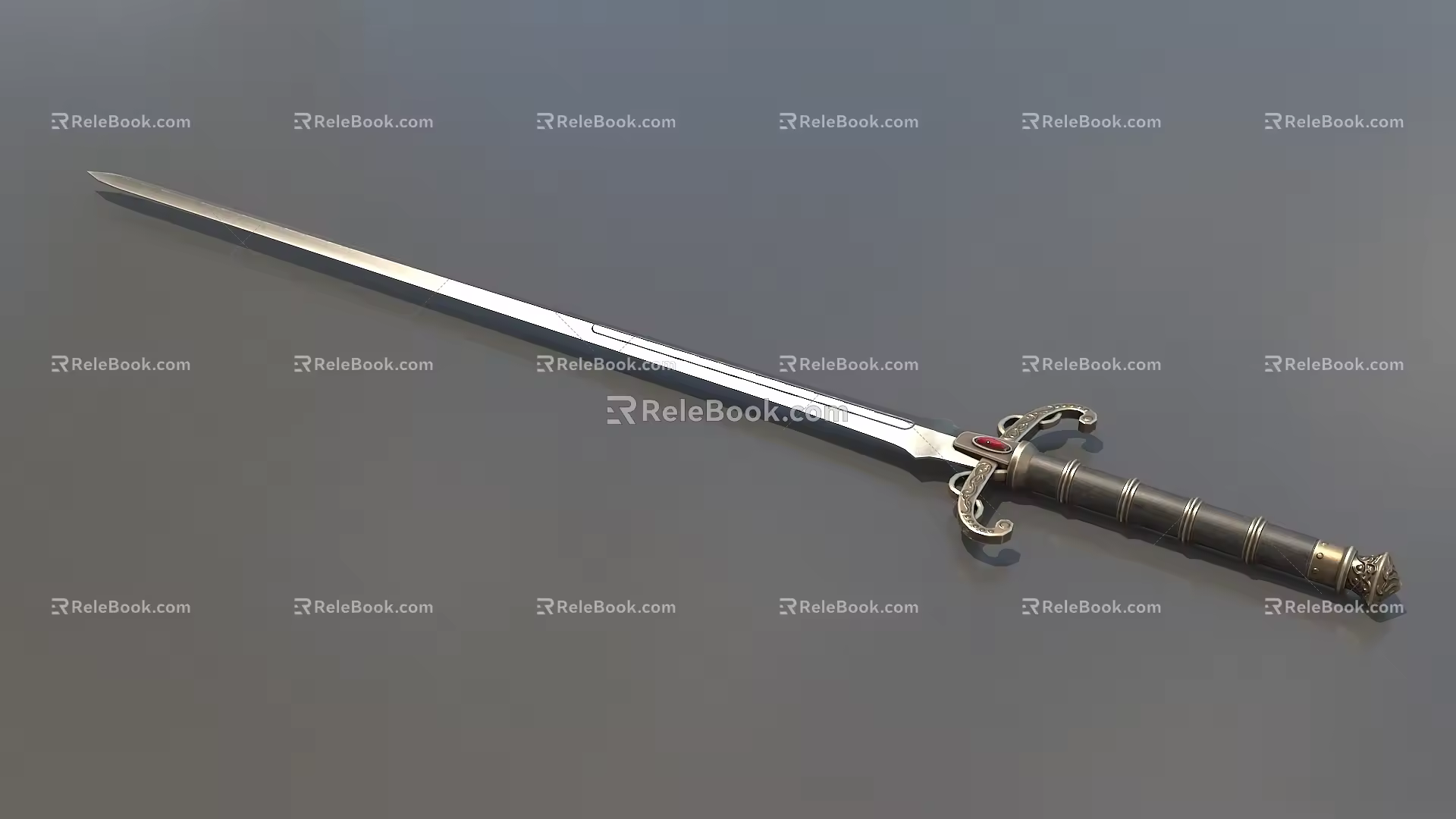 Sword Long Sword of Courage Sword of Eternity Sword Game Sword Tai Dao Cold Weapon Low Face Number Low Model Simple Model Times Movie and TV Level Super Realism 3d model