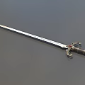 Sword Long Sword of Courage Sword of Eternity Sword Game Sword Tai Dao Cold Weapon Low Face Number Low Model Simple Model Times Movie and TV Level Super Realism 3d model
