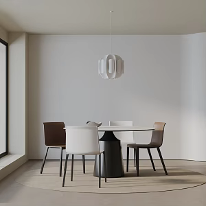 Modern dining table 3d model