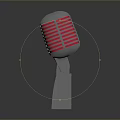 Microphone Amplifier Capacitor Microphone High-end Microphone Wheat Desktop Microphone Broadcasting Microphone 3d model