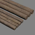 Natural Stone Wood Logs With Textured Surface For Construction And Decoration