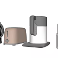 Modern Household Appliances Kettle Toaster Air Fryer And Coffee Maker Set