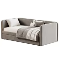 Modern Soft Fabric Upholstered Children Bed With Multiple Color Choices For Warm Comfortable Kids Bedroom