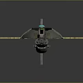 Advanced Astronautical Spacecraft Design with Streamlined Structure and Aerodynamic Wings