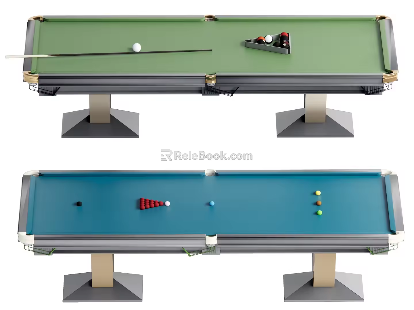 Pool table pool combination 3d model
