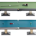 Pool table pool combination 3d model