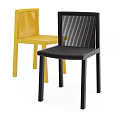 Modern Black Lounge Chair With Woven Back And Solid Wood Legs Design