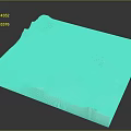 Stunning 3D Landscape Model Featuring Mountains Blue Water And Snowy Glaciers