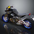 Modern motorcycle two-wheeled motorcycle off-road motorcycle road racing motorcycle 3d model