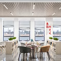 Modern Book Art Interior Design With Colorful Bookshelves Tables Green Plants And Tablets