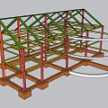 Industrial Equipment Metal Frame Structural Components With Steel Support And Construction Elements