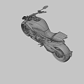 Black and Red Motorcycle With Modern Sleek Body Design Sporty Seat And Alloy Wheels