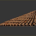 Modern Roof Roof Tile Top Tile Tile 3d model