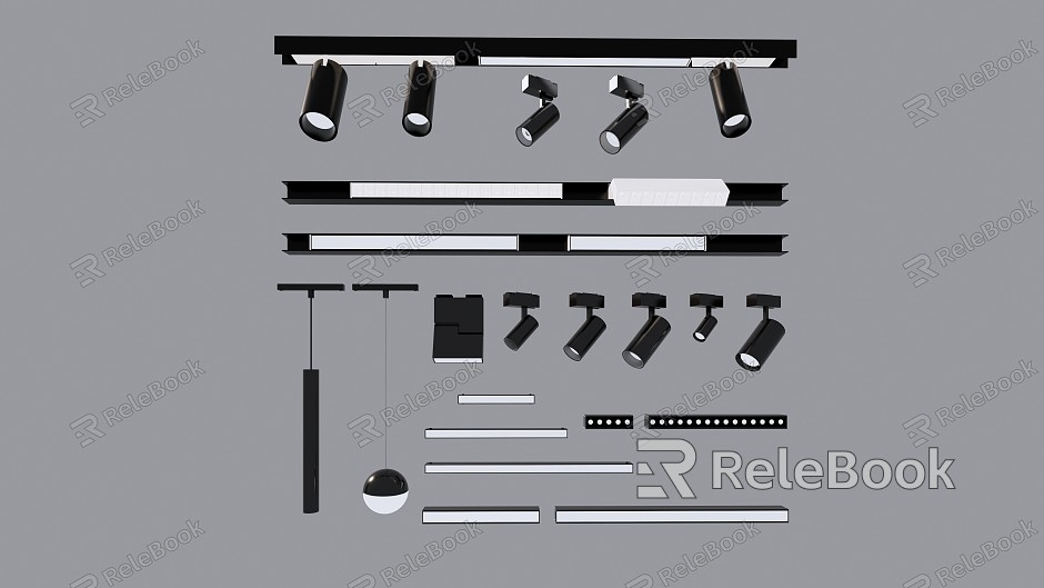 Modern Spotlight Ci Suction Track Spotlight Combination model