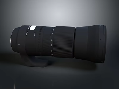 High Quality Professional Electronic Camera Lens With Telephoto Zoom And Optical Design 3d model