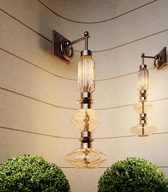 Wall lamp chandelier 3d model