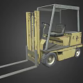 Heavy Duty Yellow Forklift For Shopping Mall Store Industrial Lifting Equipment