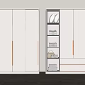 Modern wardrobe 3d model