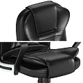 Modern Home Office Table And Chair Set With Ergonomic Leather Seat And Metal Frame