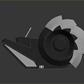 Futuristic Motorcycle With Streamlined Design Black And White Color And Sleek Aerodynamic Body