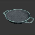 Durable Metal Frying Pan With Two Handles Ideal For Home Kitchen Cooking