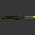 Advanced Chemical Weapon With Futuristic Design Yellow Containers And Mechanical Parts