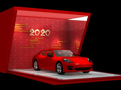 New Chinese Auto Show National Auto Show 3d model