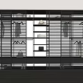 Modern Wardrobe Interior Design With Slatted Doors Open Shelves And Hanging Clothes