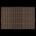 Modern Sliding Door With Vertical Slats Stylish Design For Home Interior Spaces