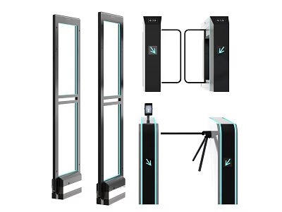 Sports Equipment Security Gates And Turnstiles For Stadium Access Control Systems 3d model