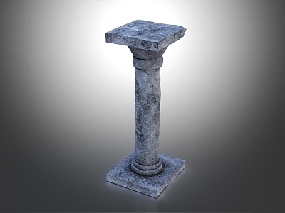 Modern Column Stone Column Old Stone Column 3d model