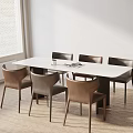 Modern table combination 3d model