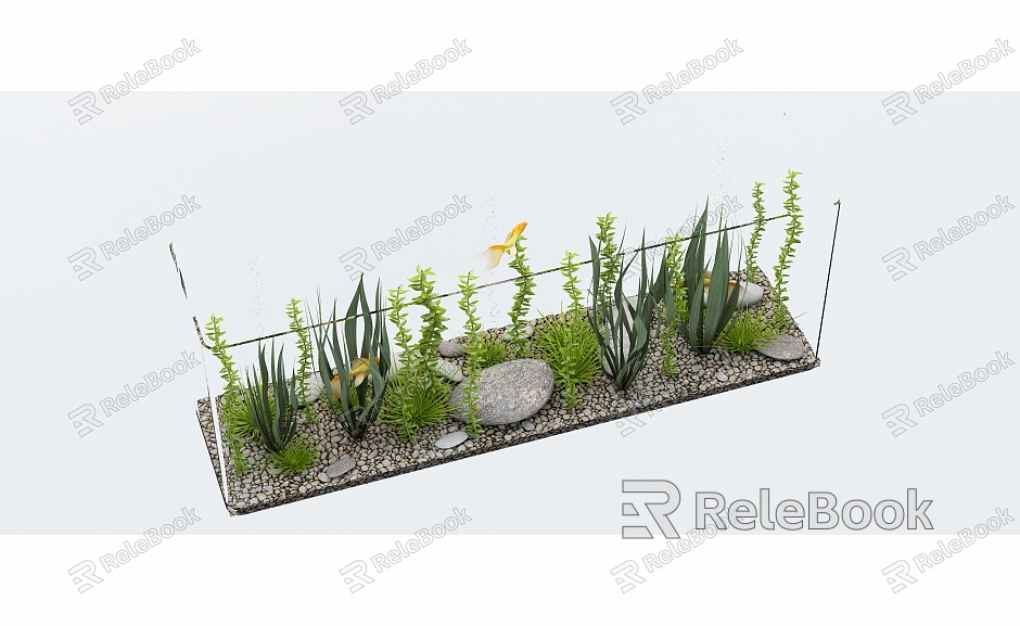 Modern fish tank model