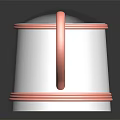 Modern Household Watering Can In White And Pink With Handle For Plant Care