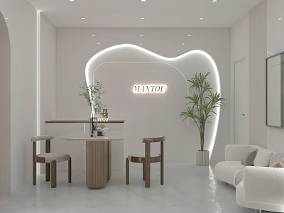 Beauty reception room 3d model